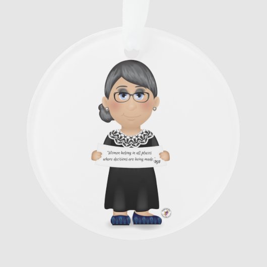 Ruth Bader Ginsburg citaat 1 Ornament (voorkant)