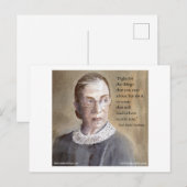 Ruth Bader Ginsburg & citaat Briefkaart (Voorkant / Achterkant)
