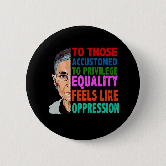 Ruth Bader Ginsburg citaat Ronde Button 5,7 Cm (Voorkant)