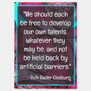 Ruth Bader Ginsburg Citaten RBG Wijsheid Micro Doo Magneet
