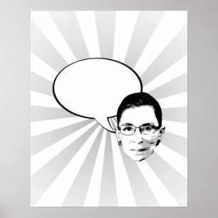 Ruth Bader Ginsburg dacht na over bubbelen Poster
