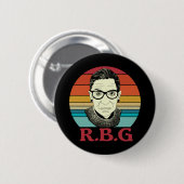 Ruth Bader Ginsburg de beruchte RBG Button (Voorkant /achterkant)