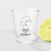Ruth Bader Ginsburg Drawing: beruchte RBG Shot Glas (Voorkant)