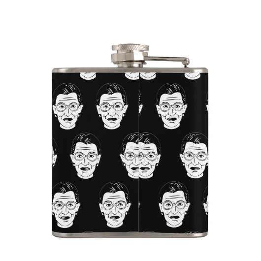 Ruth Bader Ginsburg Face Feminist Notorious RBG Heupfles (Achterkant)