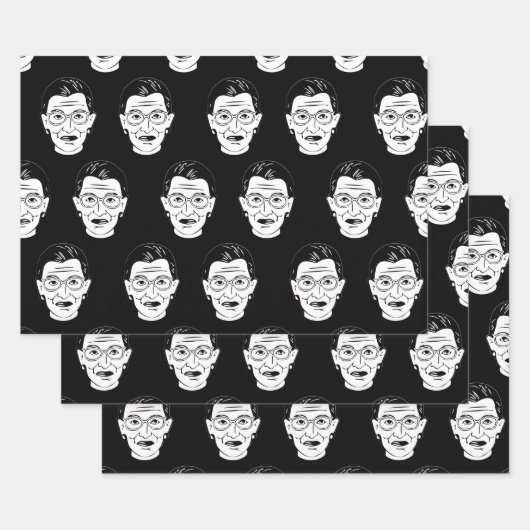 Ruth Bader Ginsburg Face Feminist Notorious RBG Inpakpapier Vel (Set)