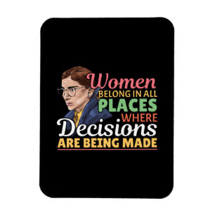 Ruth Bader Ginsburg Feministische Advocate Rechter Magneet