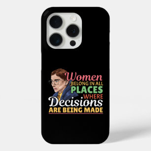 Ruth Bader Ginsburg Feministische rechter-advocaat iPhone 15 Pro Case