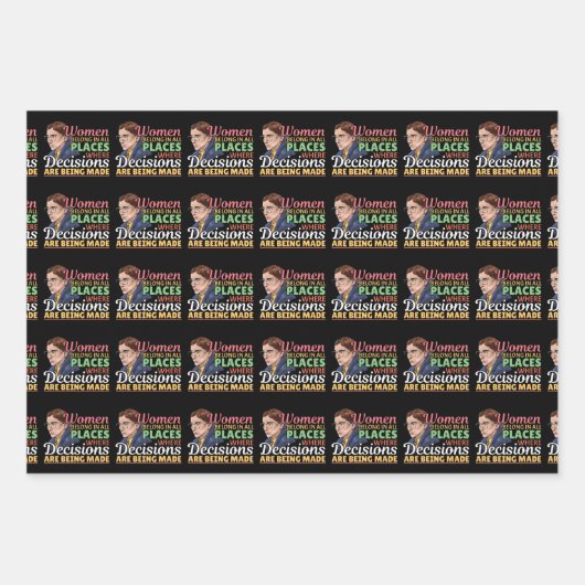 Ruth Bader Ginsburg Feministische rechter-advocaat Inpakpapier Vel (Voorkant)