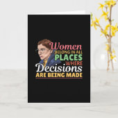 Ruth Bader Ginsburg Feministische rechter-advocaat Kaart (Gele Bloem)