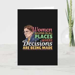 Ruth Bader Ginsburg Feministische rechter-advocaat Kaart