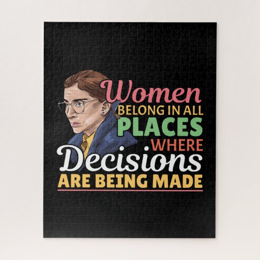 Ruth Bader Ginsburg Feministische rechter-advocaat Legpuzzel (Verticaal)