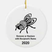 Ruth Bader Ginsburg Fly Ornament (Achterkant)