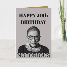 Ruth Bader Ginsburg Gefeliciteerd met je 50e verja Kaart