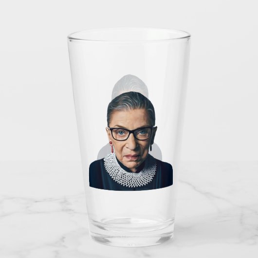 Ruth Bader Ginsburg Glas (Achterkant)