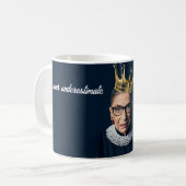 Ruth Bader Ginsburg Gouden Kroon Koffiemok (Voorkant links)
