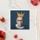 Ruth Bader Ginsburg Gouden Kroon Servet (Insitu)
