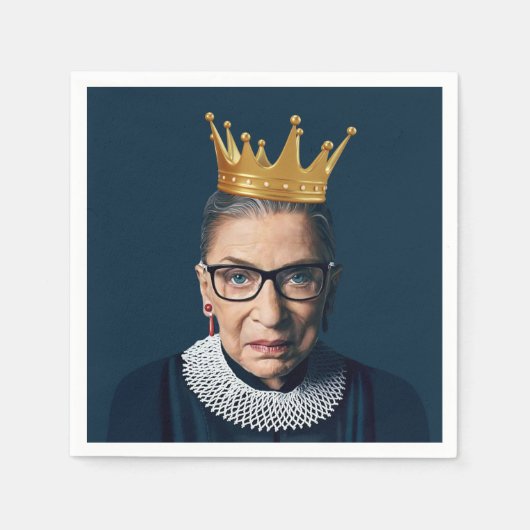 Ruth Bader Ginsburg Gouden Kroon Servet (Voorkant)