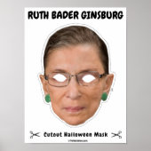 Ruth Bader Ginsburg Halloween Mask Poster (Voorkant)