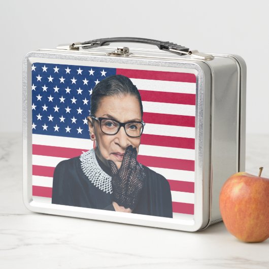 Ruth Bader Ginsburg Handschoen en de vlag van de V (In situ)
