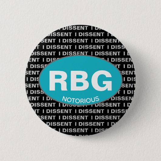 Ruth Bader Ginsburg Hooggerechtshof Ronde Button 5,7 Cm (Voorkant)