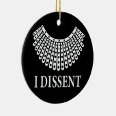 Ruth Bader Ginsburg - I Dissent Keramisch Ornament (Rechts)
