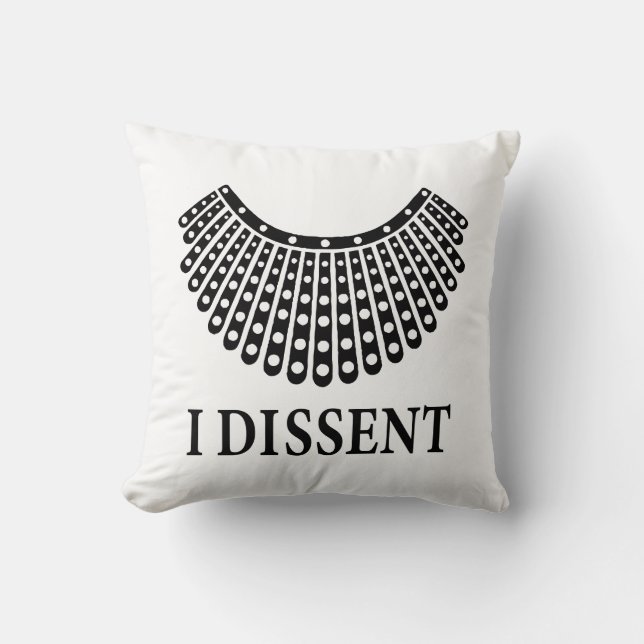 Ruth Bader Ginsburg - I Dissent Kussen (Voorkant)