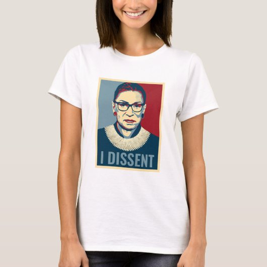 Ruth Bader Ginsburg I Dissent Pop-Art Dames T-shirt (Voorkant)
