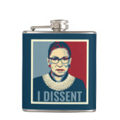 Ruth Bader Ginsburg I Dissent Pop-Art Heupfles (Voorkant)
