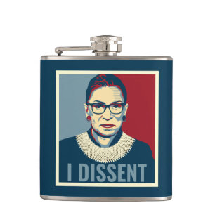 Ruth Bader Ginsburg I Dissent Pop-Art Heupfles