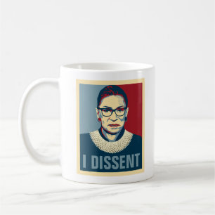 Ruth Bader Ginsburg I Dissent Pop-Art Koffiemok