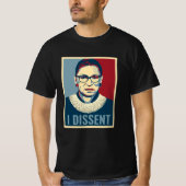 Ruth Bader Ginsburg I Dissent Pop-Art Man T-shirt (Voorkant)