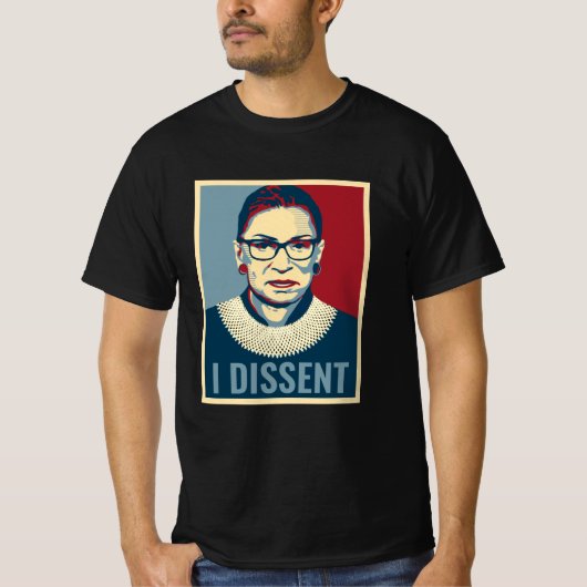 Ruth Bader Ginsburg I Dissent Pop-Art Man T-shirt (Voorkant)