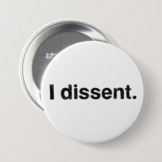 Ruth Bader Ginsburg I Dissent RBG Button (Voorkant /achterkant)