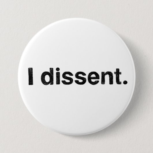 Ruth Bader Ginsburg I Dissent RBG Button (Voorkant)