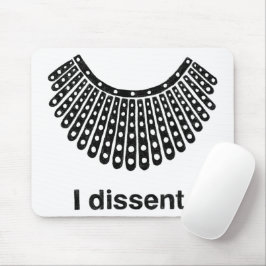 Ruth Bader Ginsburg I Dissent RBG Collar Muismat
