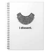 Ruth Bader Ginsburg I Dissent RBG Collar Notitieboek (Voorkant)