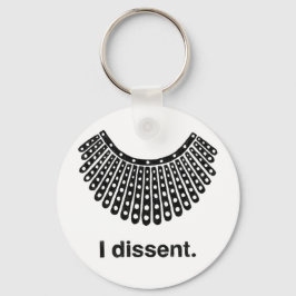 Ruth Bader Ginsburg I Dissent RBG Collar Sleutelhanger