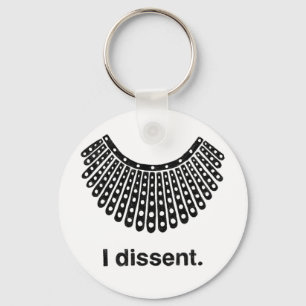Ruth Bader Ginsburg I Dissent RBG Collar Sleutelhanger