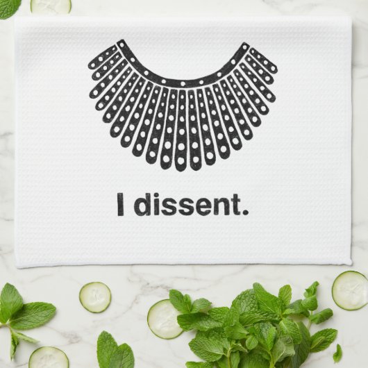 Ruth Bader Ginsburg I Dissent RBG Collar Theedoek (Gevouwen)
