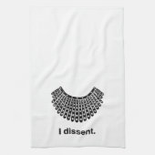 Ruth Bader Ginsburg I Dissent RBG Collar Theedoek (Verticaal)
