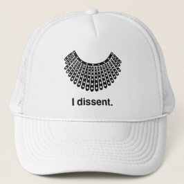 Ruth Bader Ginsburg I Dissent RBG Collar Trucker Pet