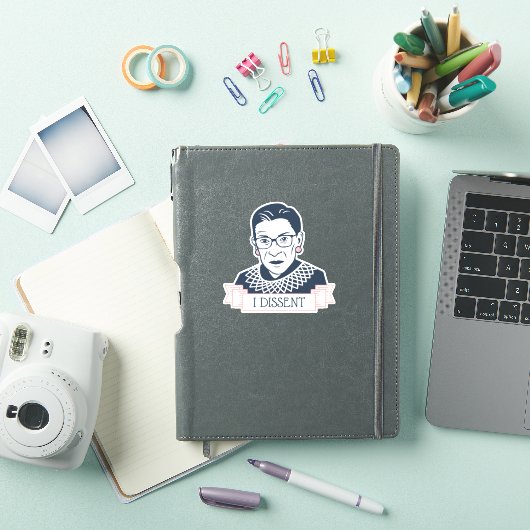 Ruth Bader Ginsburg "I Dissent" Sticker (iPad Cover)