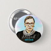 Ruth Bader Ginsburg I Dissent Vote Blue Ronde Button 5,7 Cm (Voorkant /achterkant)