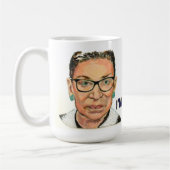 Ruth Bader Ginsburg "Ik ben met haar" Koffiemok (Links)
