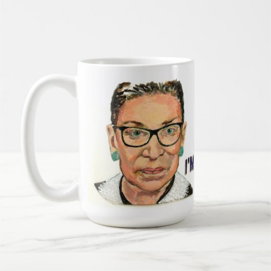 Ruth Bader Ginsburg "Ik ben met haar" Koffiemok (Links)