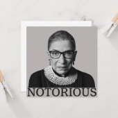 Ruth Bader Ginsburg Kaart (Voorkant / Achterkant in situ)