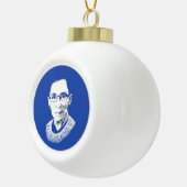 RUTH BADER GINSBURG KERAMISCHE BAL ORNAMENT (Rechts)