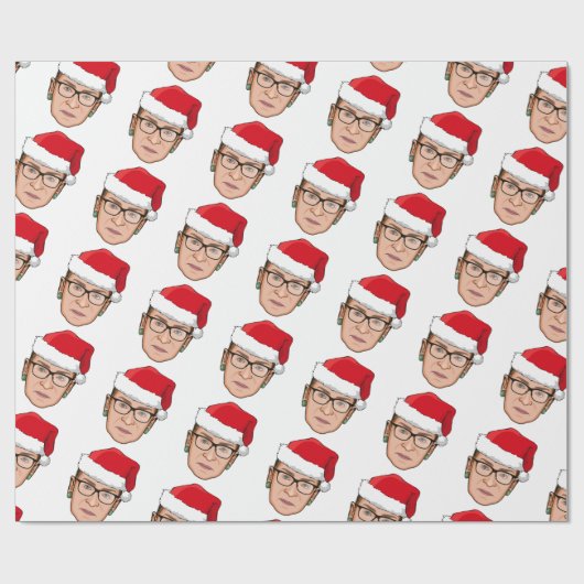 RUTH BADER GINSBURG Kerstmis Cadeaupapier (Vlak)