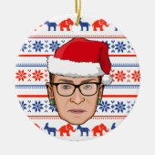 RUTH BADER GINSBURG Kerstmis Keramisch Ornament (Voorkant)