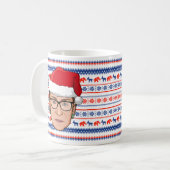 RUTH BADER GINSBURG Kerstmis Koffiemok (Voorkant links)